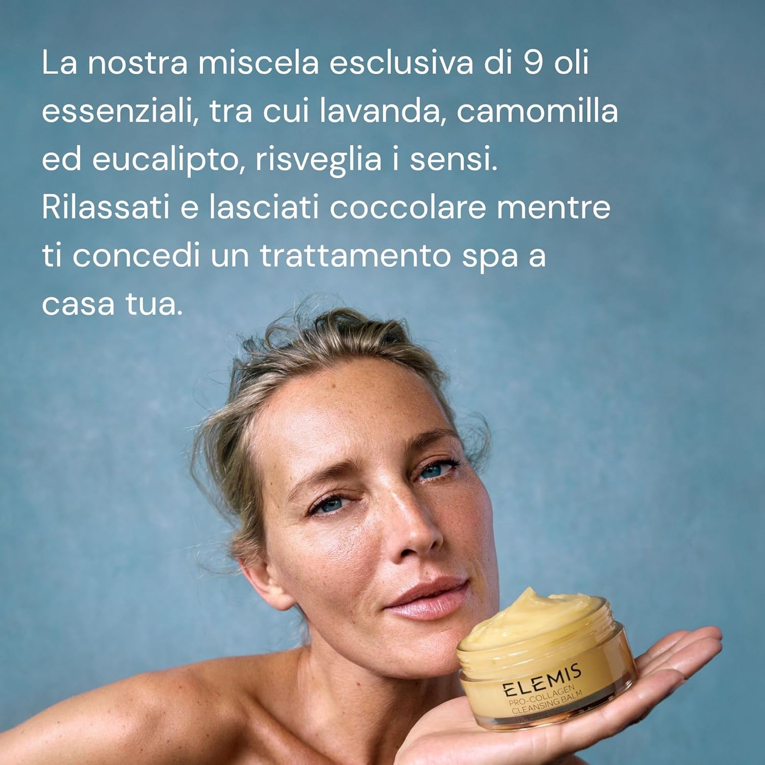 Detalle de Elemis Pro-Collagen Balsamo Detergente 50g – Balsamo viso 3 in 1 per pulizia profonda, rosa e classico