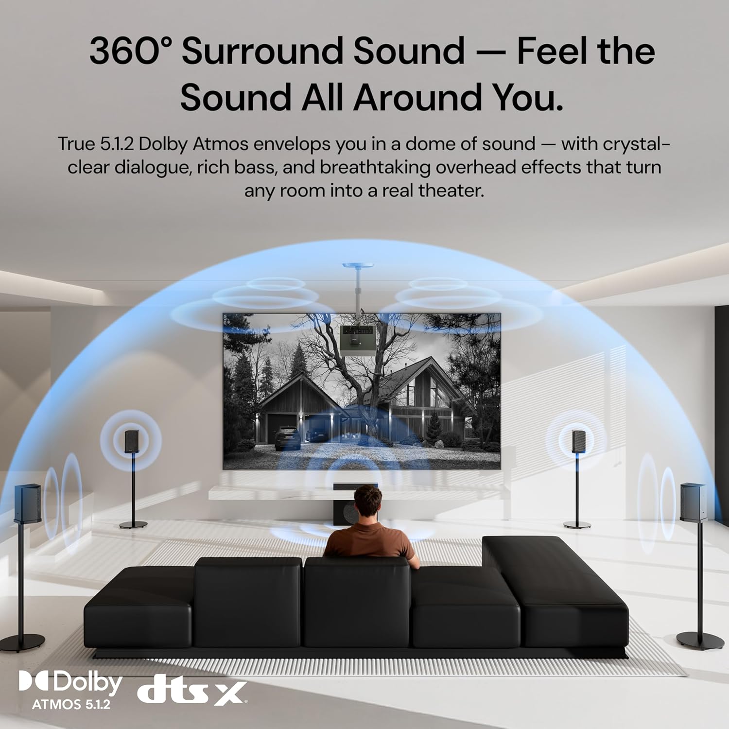 Thumbnail 6 de Valerion ThunderBeat 4.1.2 Wireless Dolby Atmos Surround Sound System (with Subwoofer)