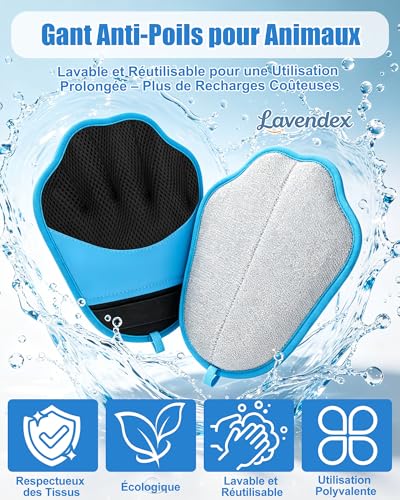 Thumbnail 3 de Gant Anti Poils Animaux Lavendex Forme Patte – Mini gant cuir pour chien et chat