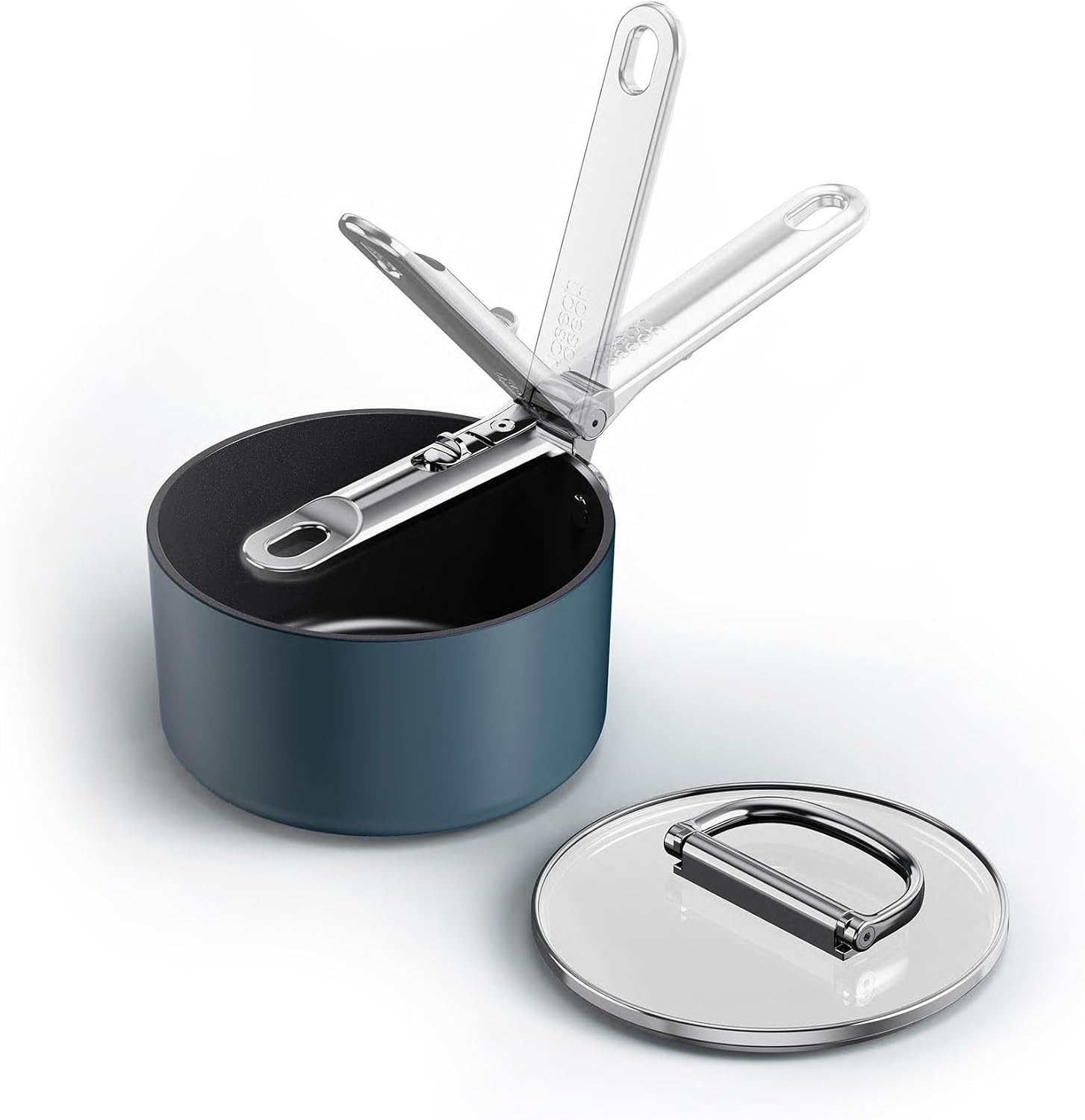 Detalle de Joseph Joseph Space 15 cm Stieltopf mit Deckel – platzsparend, induktionsgeeignet und keramisch beschichtet