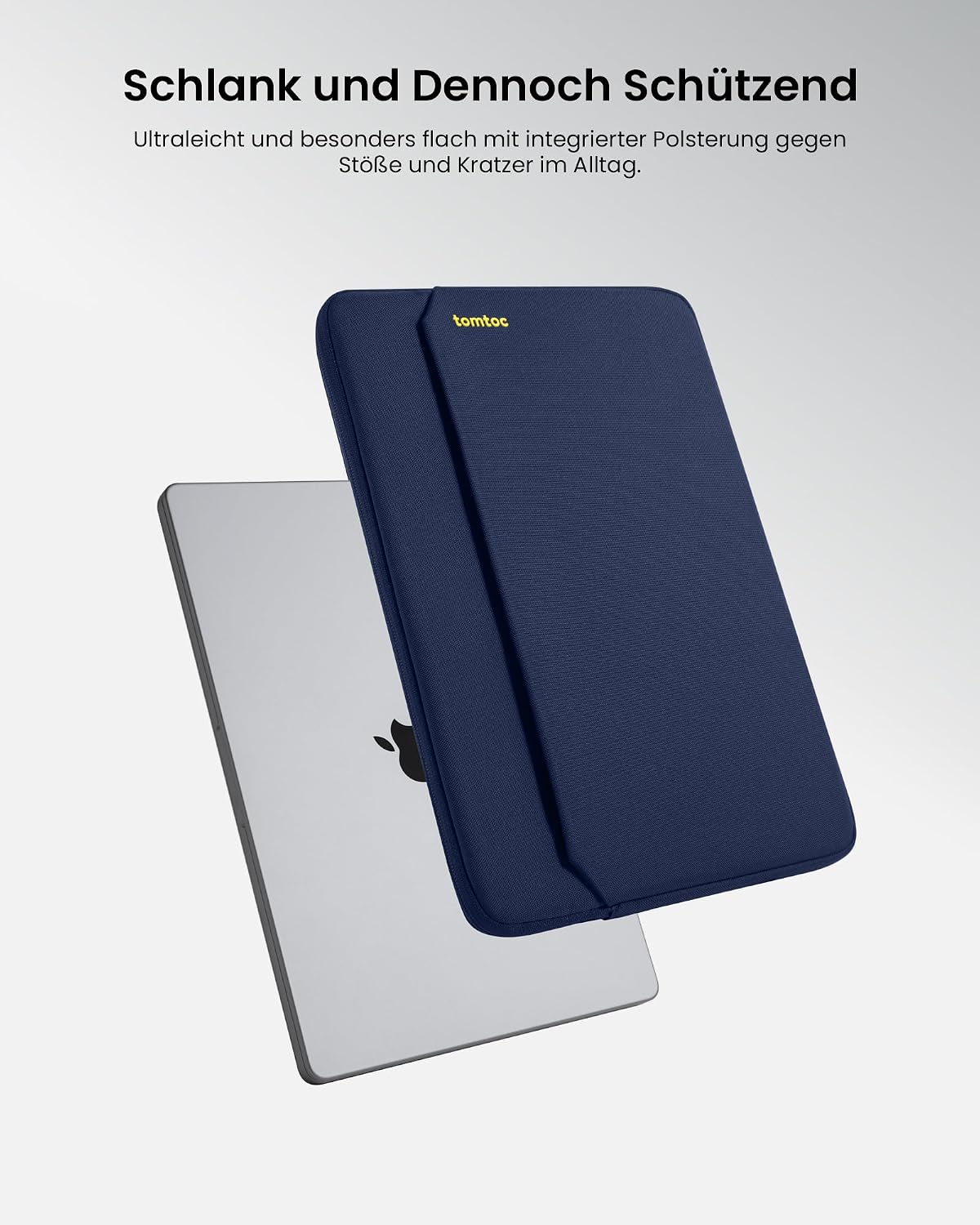 Detalle 2 de tomtoc Slim Laptop Tasche Hülle für 14‑Zoll MacBook Pro & Surface 7 – wasserabweisend, schlank
