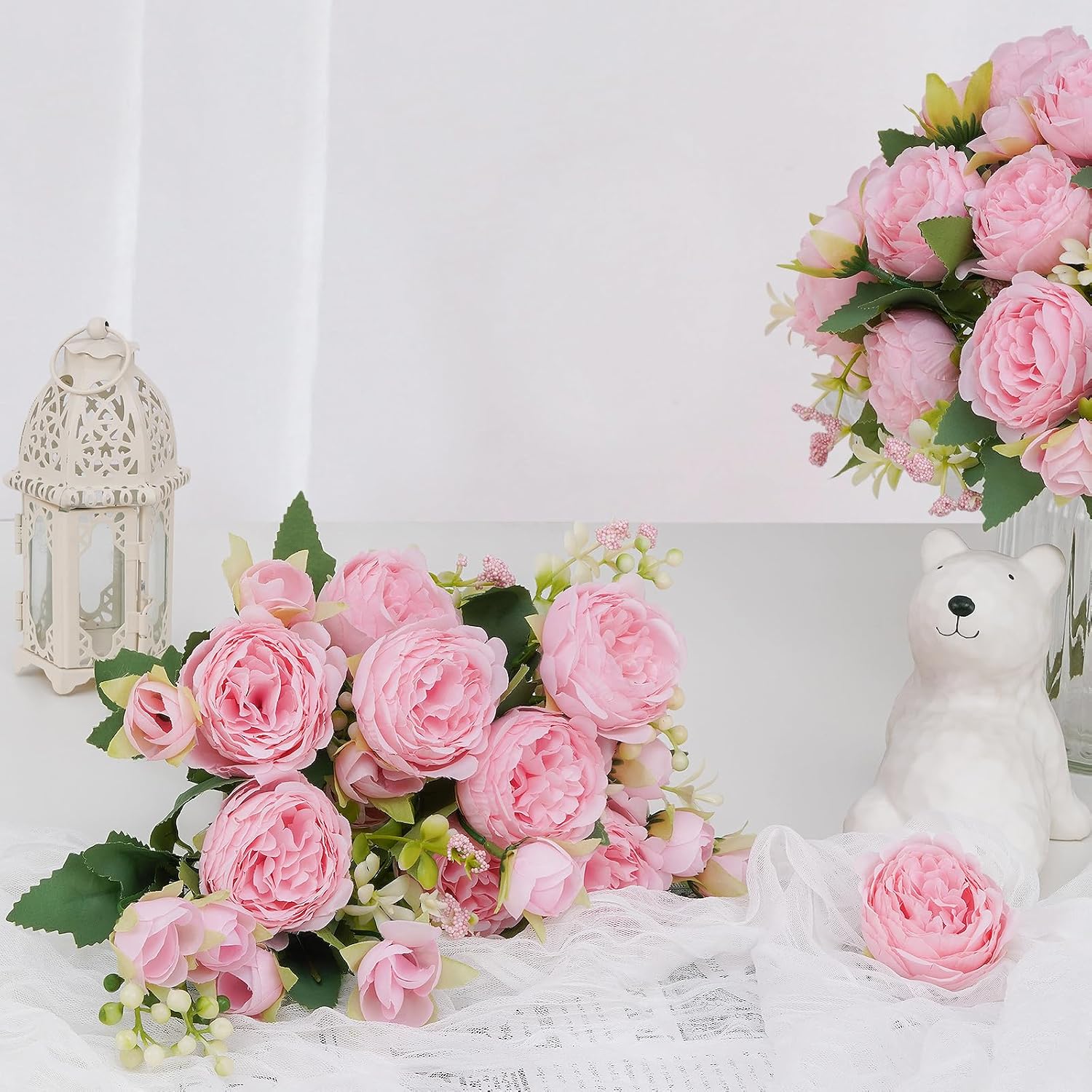 Thumbnail 4 de MARTINE MALL 8 Packs Peonies Artificial Flowers for Centerpiece ๐