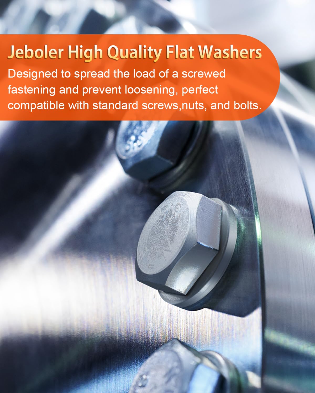 Thumbnail 6 de Jeboler Unterlegscheiben-Set (800 Stück) aus Edelstahl A2/V2A für Schrauben & Bolzen M2 bis M12