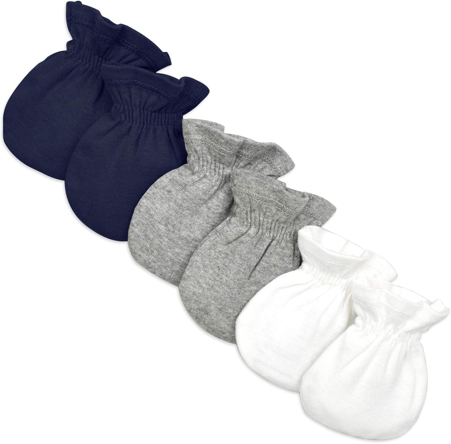 Detalle de Burts Bees Baby Unisex Baby Mittens 3-Pack