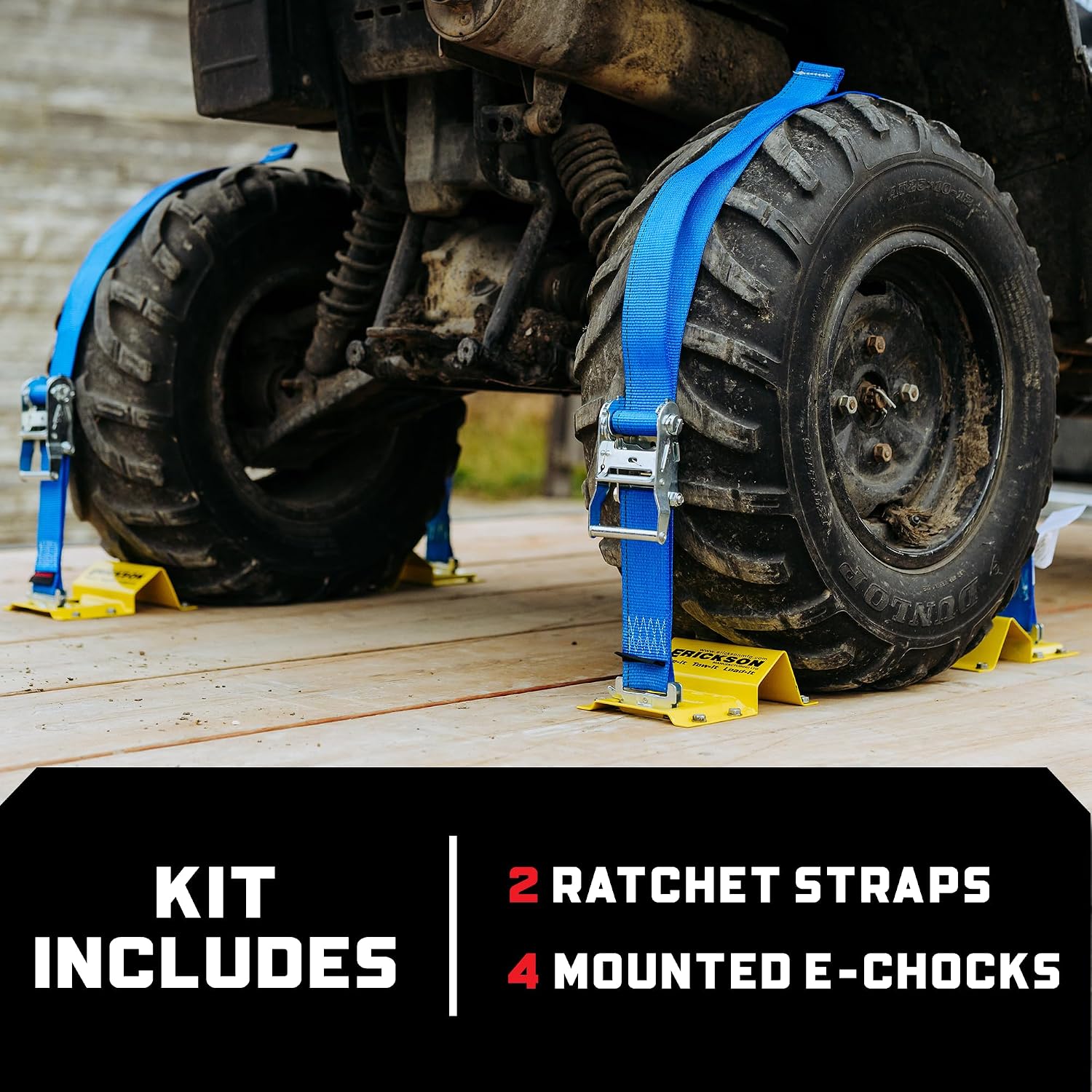 Detalle de Erickson 09160 Wheel Chock Tie-Down Kit for ATV and off-road vehicles