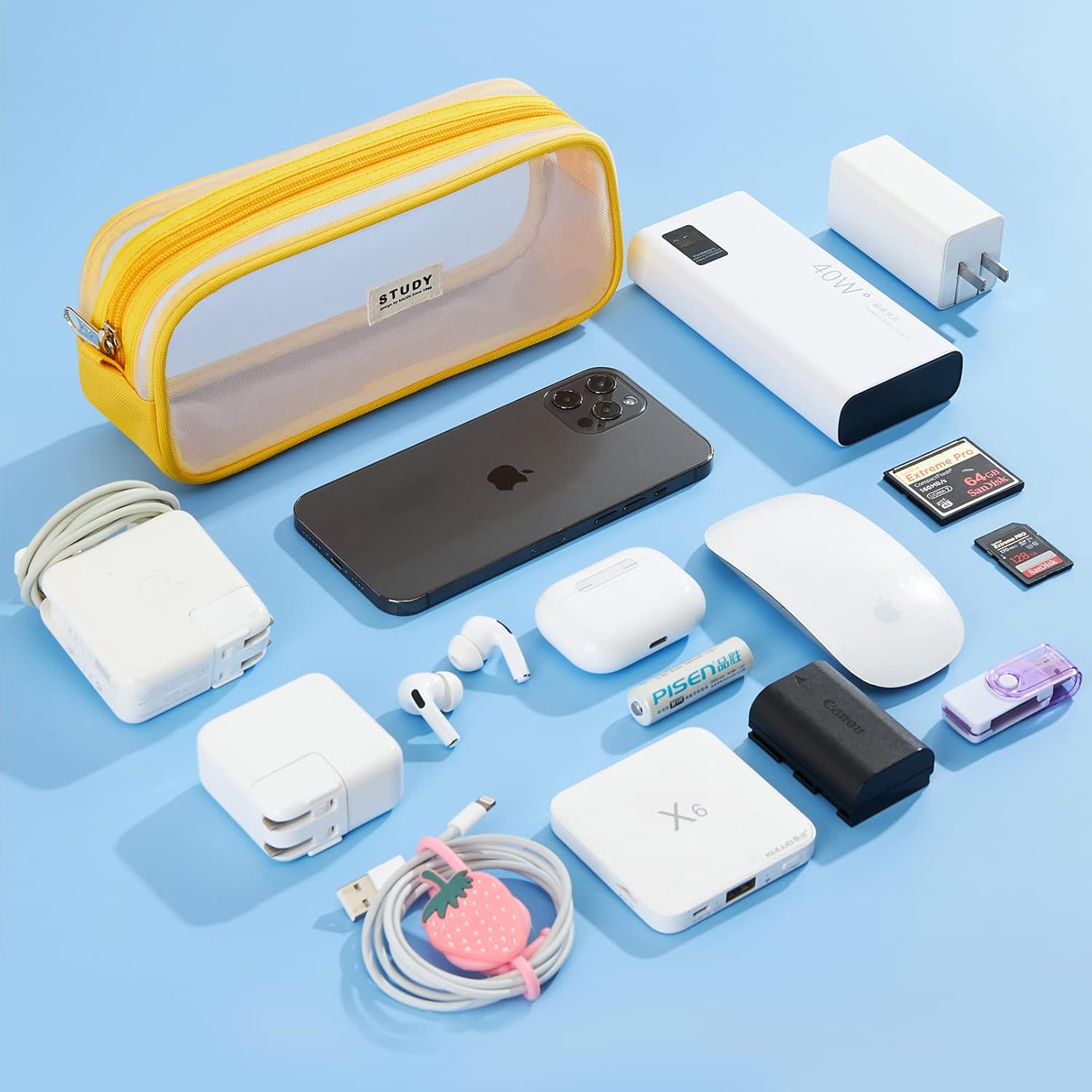 Thumbnail 4 de KALIDI Clear Pencil Case Large 1 bag 👜