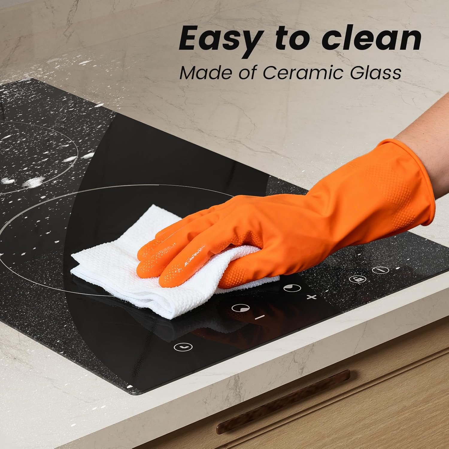 Thumbnail 3 de Plug in Induction Hob - 30cm 2 Ring Built-in Electric Hob (BIH292T)