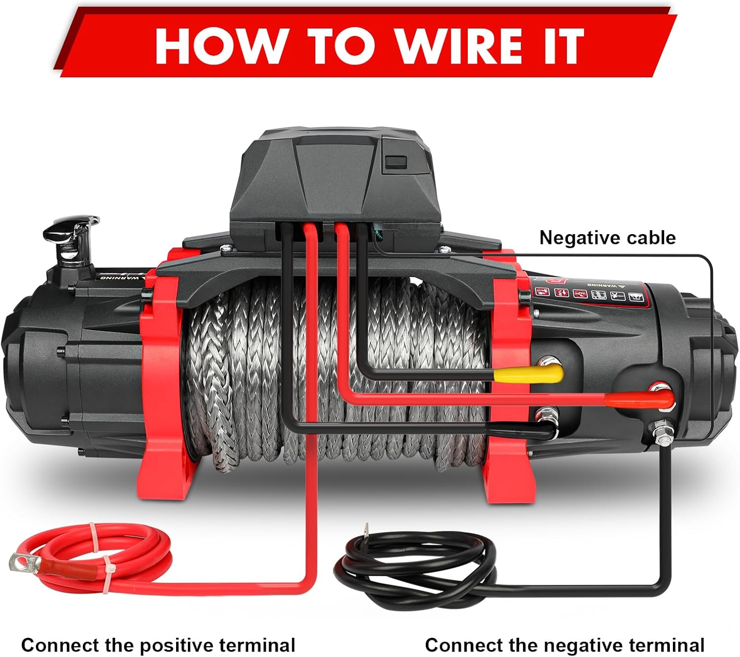 Thumbnail 4 de X-BULL Winch 13500 lb electric winch with 12V