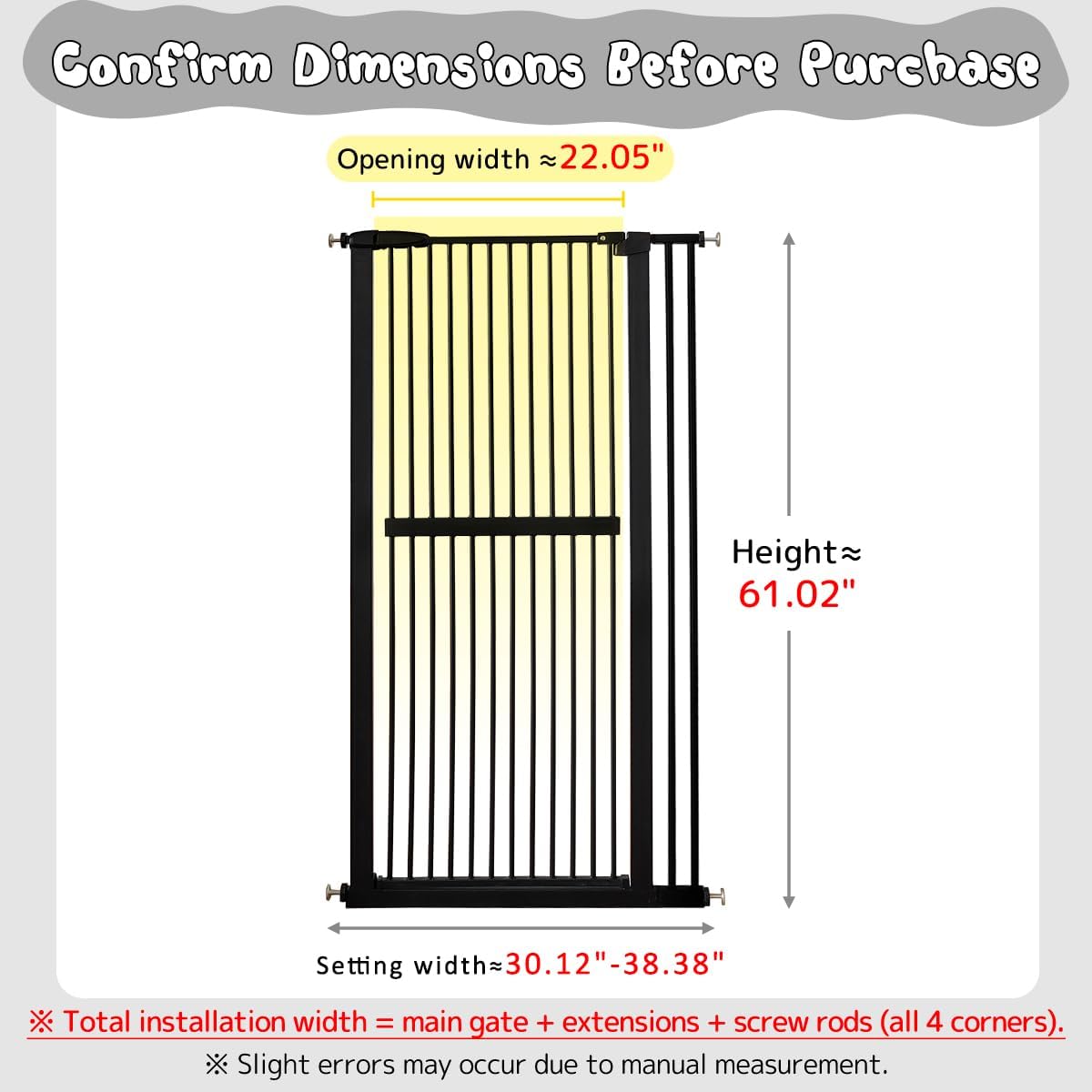 Detalle de Lumizone Pet Gate 61.02-Inch