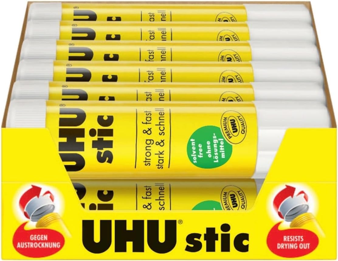 Thumbnail 6 de UHU stic Klebestift 24x8,2 g – zuverlässige, lösungsmittelfreie Klebelösung mit Schraubkappe