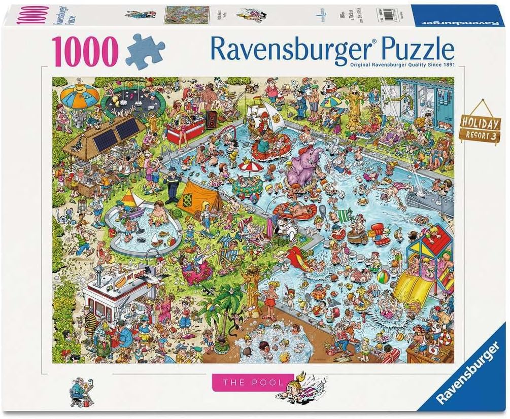 Detalle de Ravensburger Holiday Resort No. 3 The Pool 1000-Piece Jigsaw Puzzle