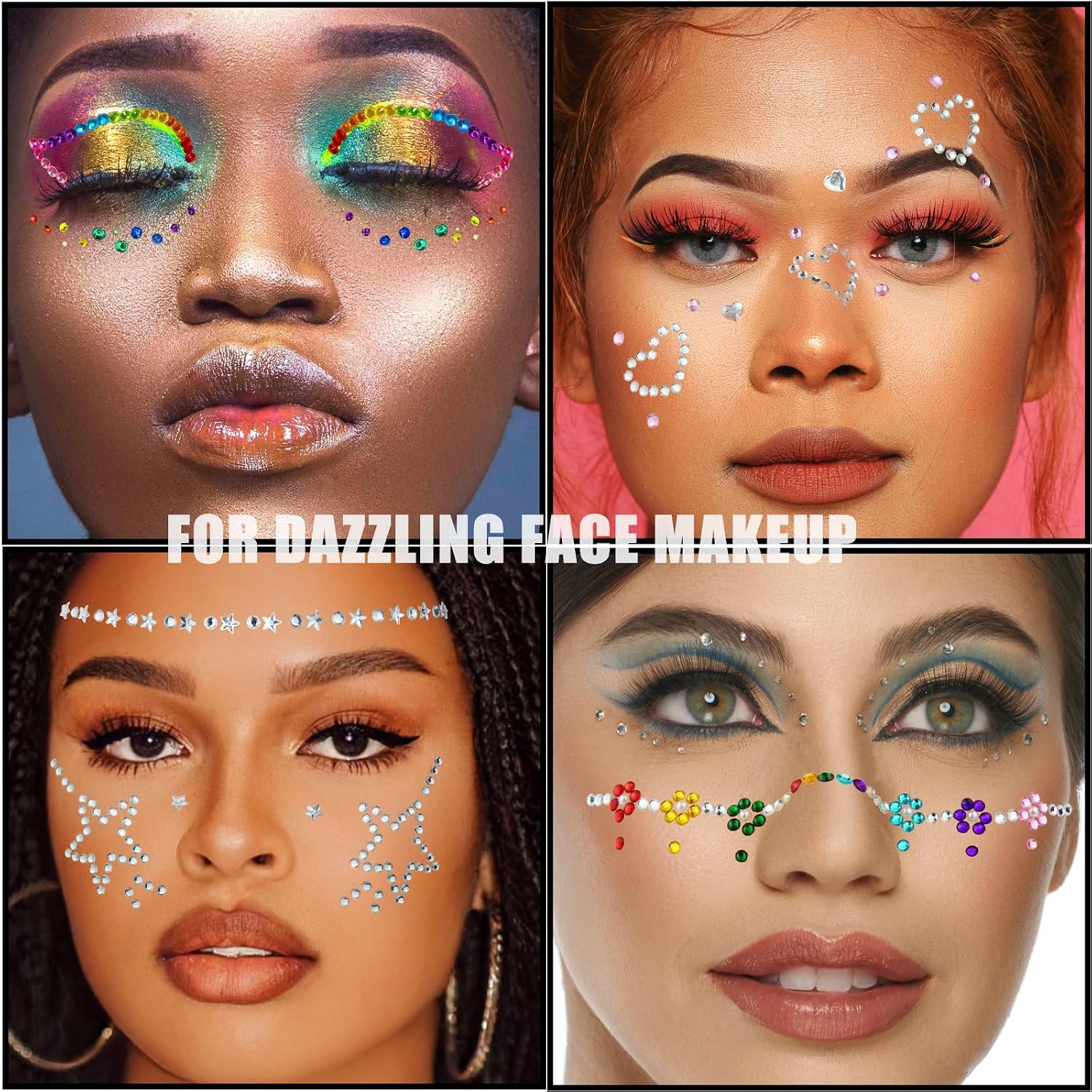 Detalle de Face Gem Stickers, 15 Colours