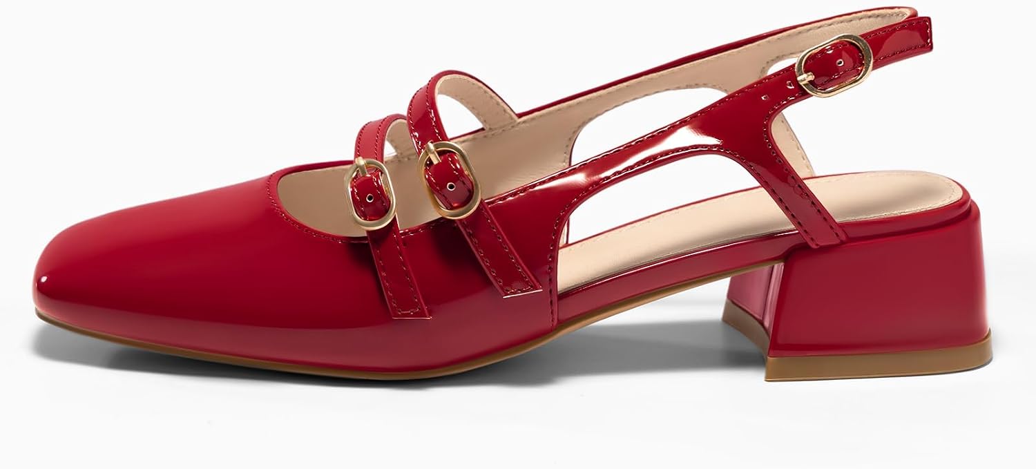 Thumbnail 4 de Coutgo Mary Jane Slingback 1.65in Heels 🎀