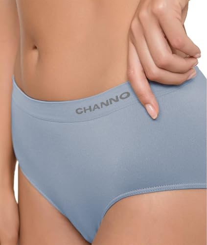 Thumbnail 2 de Channo Bragas de Algodón y Bambú para Mujer — Talle Alto, Sin Costuras, Pack 6 Multicolor (XL)