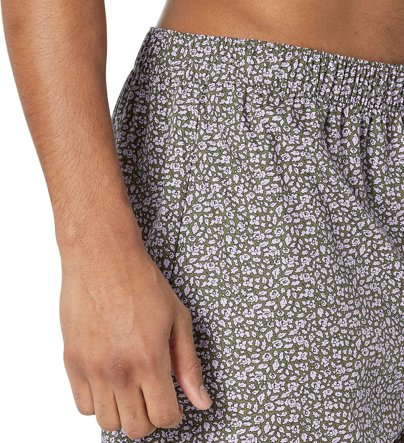 Detalle de Amazon Essentials Men's Woven Cotton Boxer Short Underwear (Big & Tall)