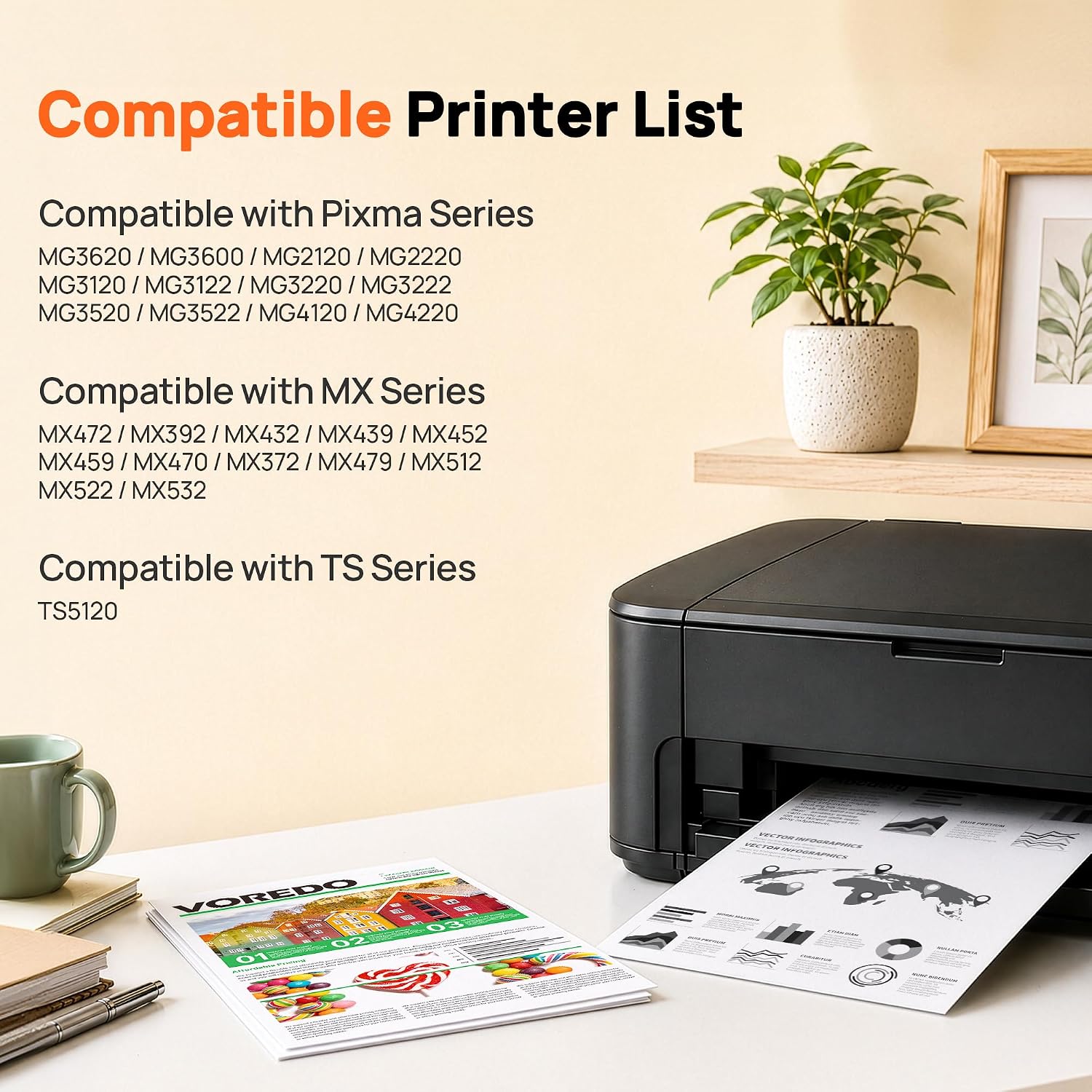 Thumbnail 2 de VOREDO PG-240XL/CL-241XL Ink Cartridges 2-Pack 🖨