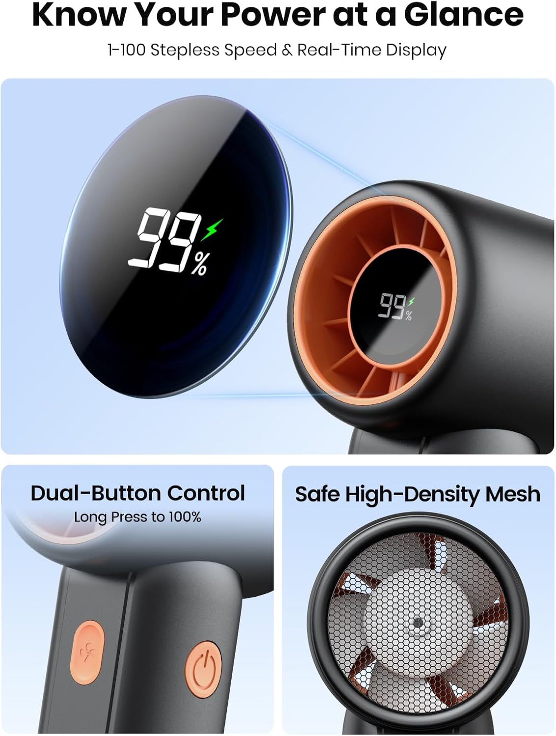 Thumbnail 2 de Warmco Portable Handheld Fan 15000 RPM