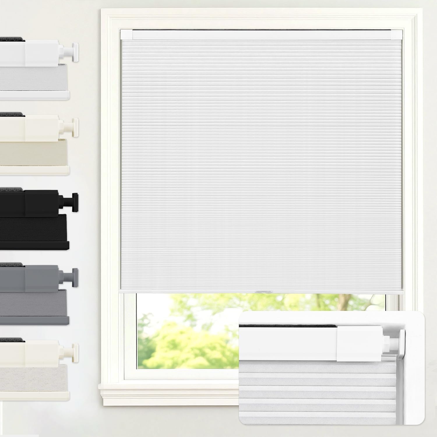 Detalle de AOSKY Blackout Cellular Shades 34" W x 48" H