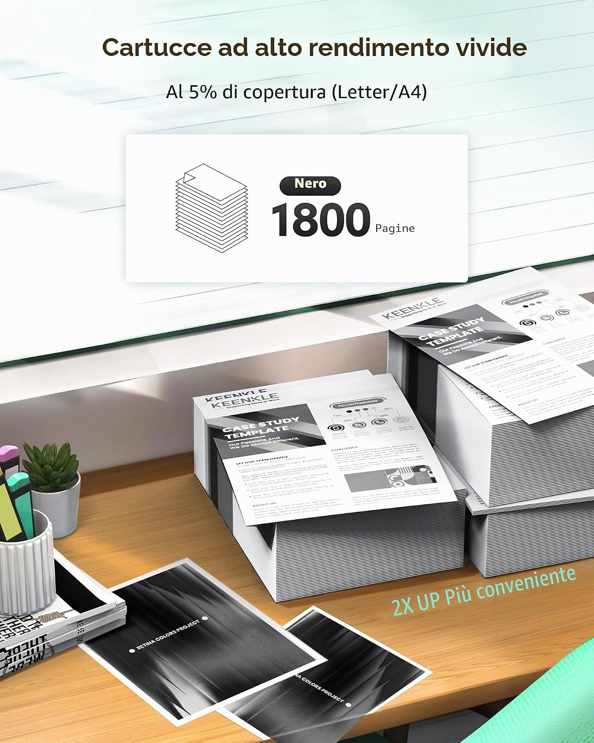 Detalle de KEENKLE MLT-D111S Toner Compatibile per Samsung: 2 pezzi nero per serie Xpress e M2070/M2020/M2026/M2078