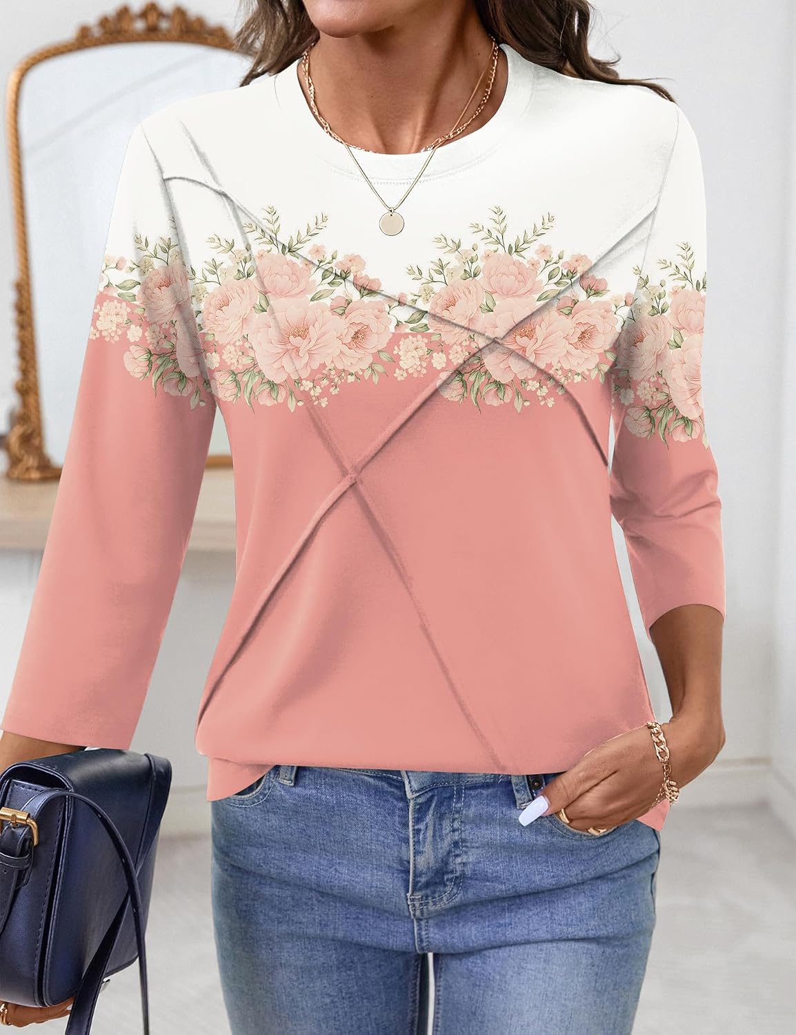 Detalle de Kistore 3/4 sleeve pleated top
