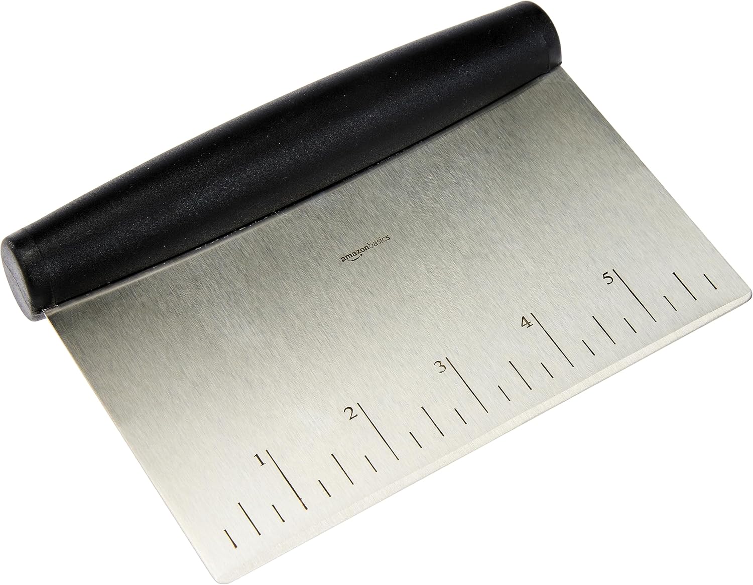 Detalle de Amazon Basics Multi-purpose Stainless Steel Scraper, 15.5 cm – Black & Silver