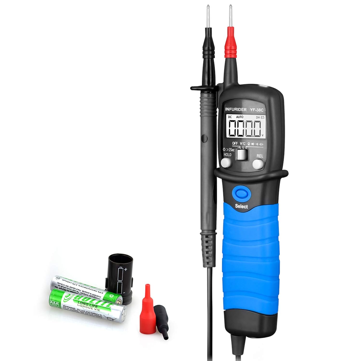 Digital Pen Multimeter YF-38C (YF-38C High Precision) AC/DC Voltage Tester, Resistance & Continuity