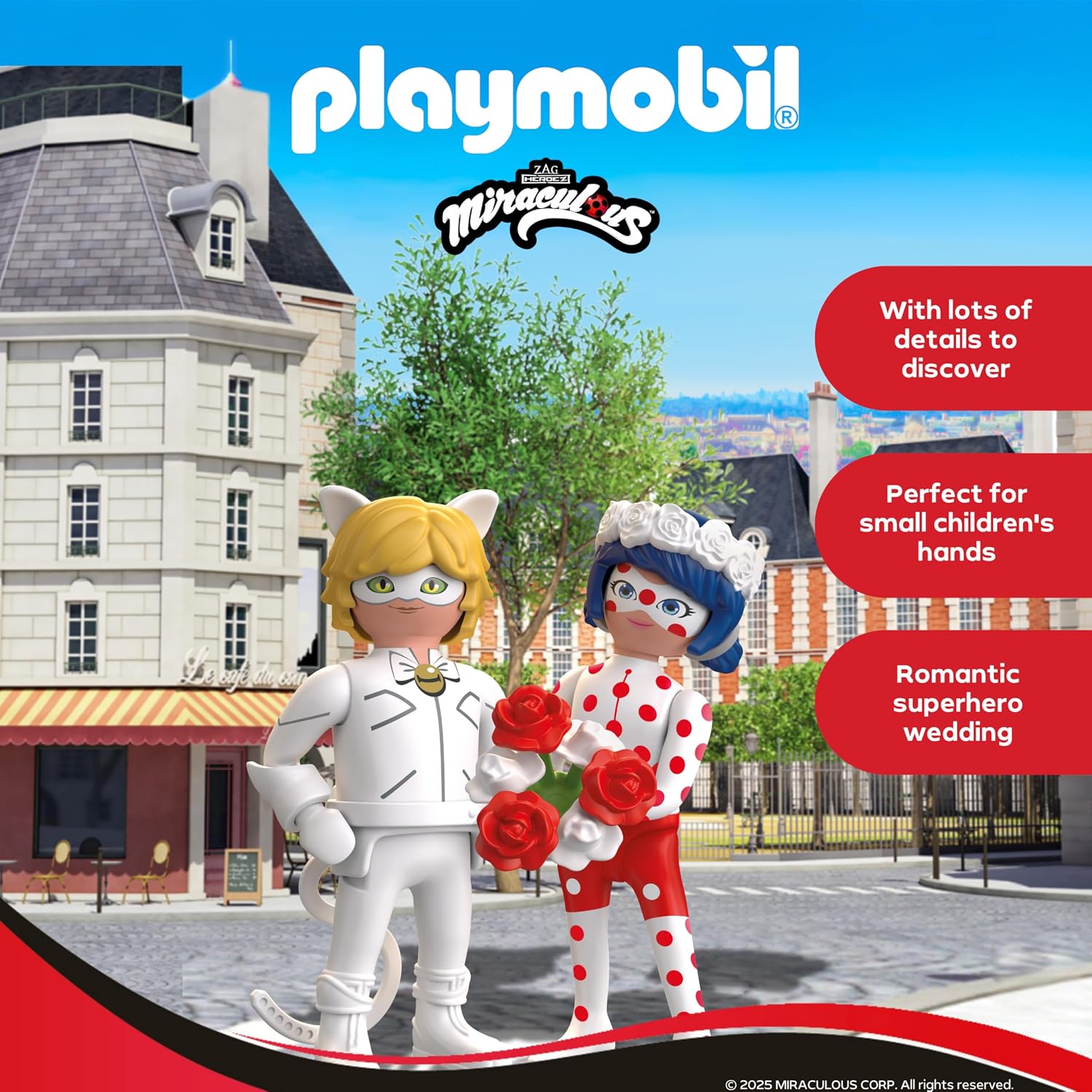 Thumbnail 2 de PLAYMOBIL Miraculous: Coccinelle e matrimonio di Cat Noir – Set 71865, per bambini dai 4 anni