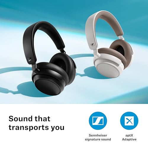 Detalle de Sennheiser ACCENTUM Plus Wireless: Auriculares Bluetooth con 50 horas de autonomía y ANC híbrida adaptativa