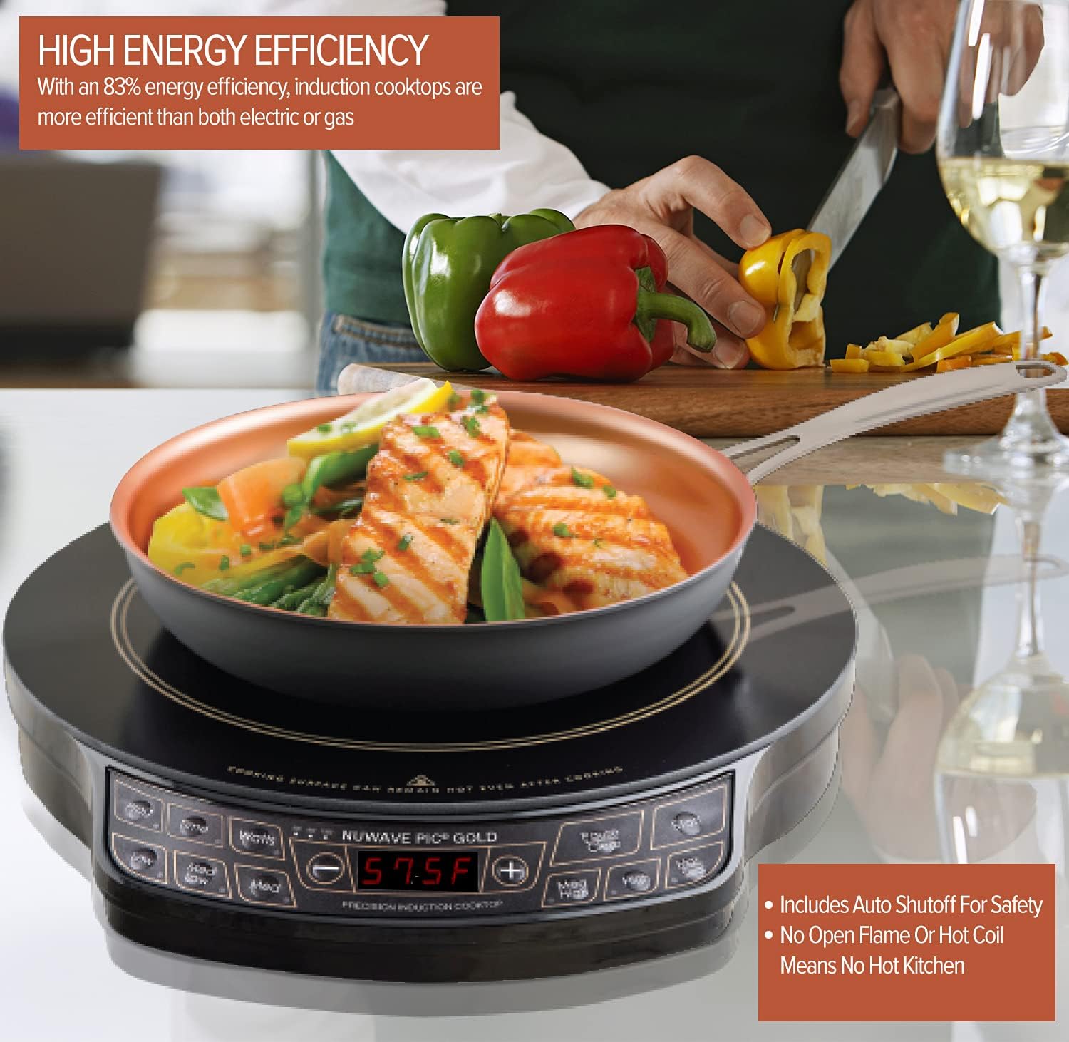 Detalle de Nuwave Gold Induction Cooktop, 8"