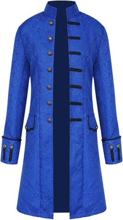 Detalle 2 de YQVGFBY steampunkjas voor heren, middeleeuwse tailcoat voor cosplay en Halloween