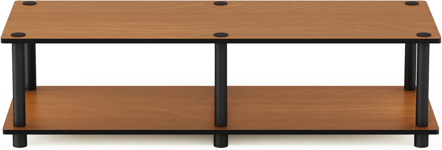 Thumbnail 3 de Furinno JUST TV Stand (No Tools) for TVs up to 46 inch in Light Cherry