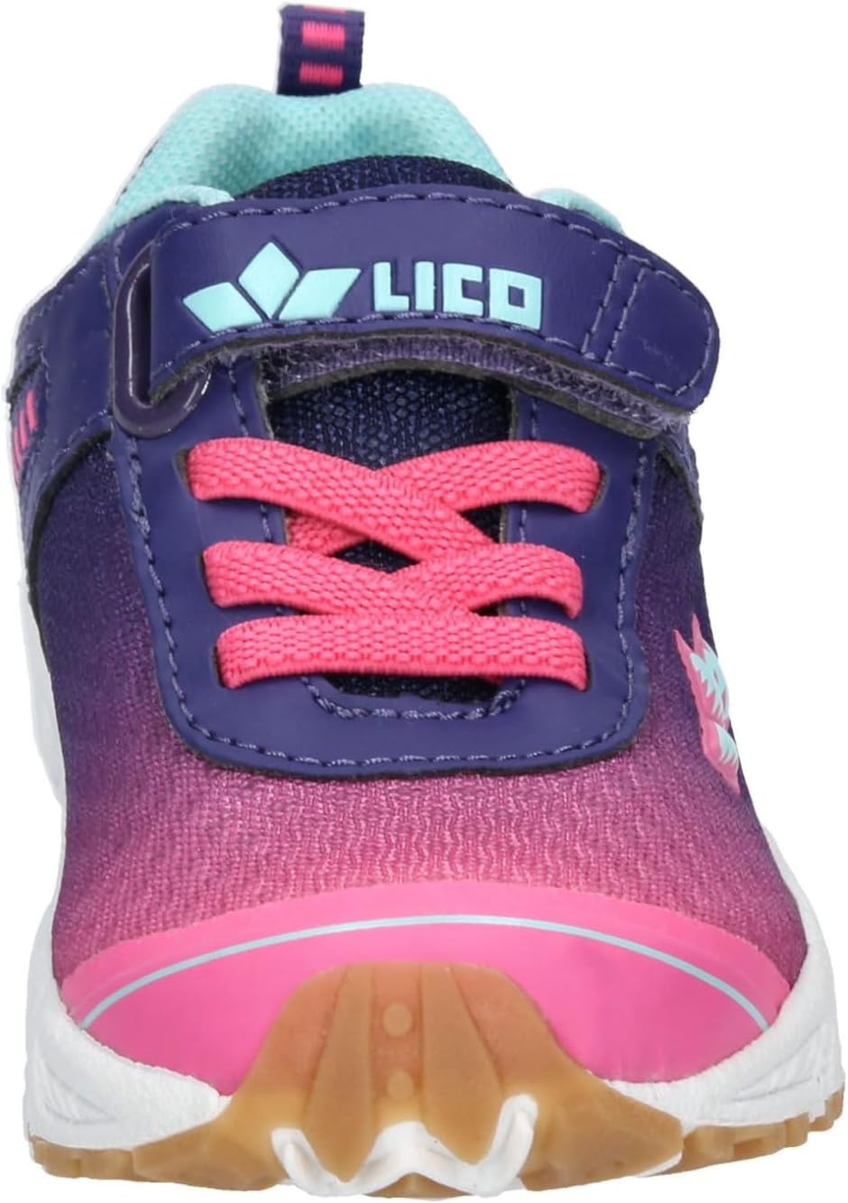 Detalle de Lico Unisex Kinder Barney vs Hallenschuhe – mit Klett & elastischen Schnürsenkeln, flexible TPR-Laufsohle