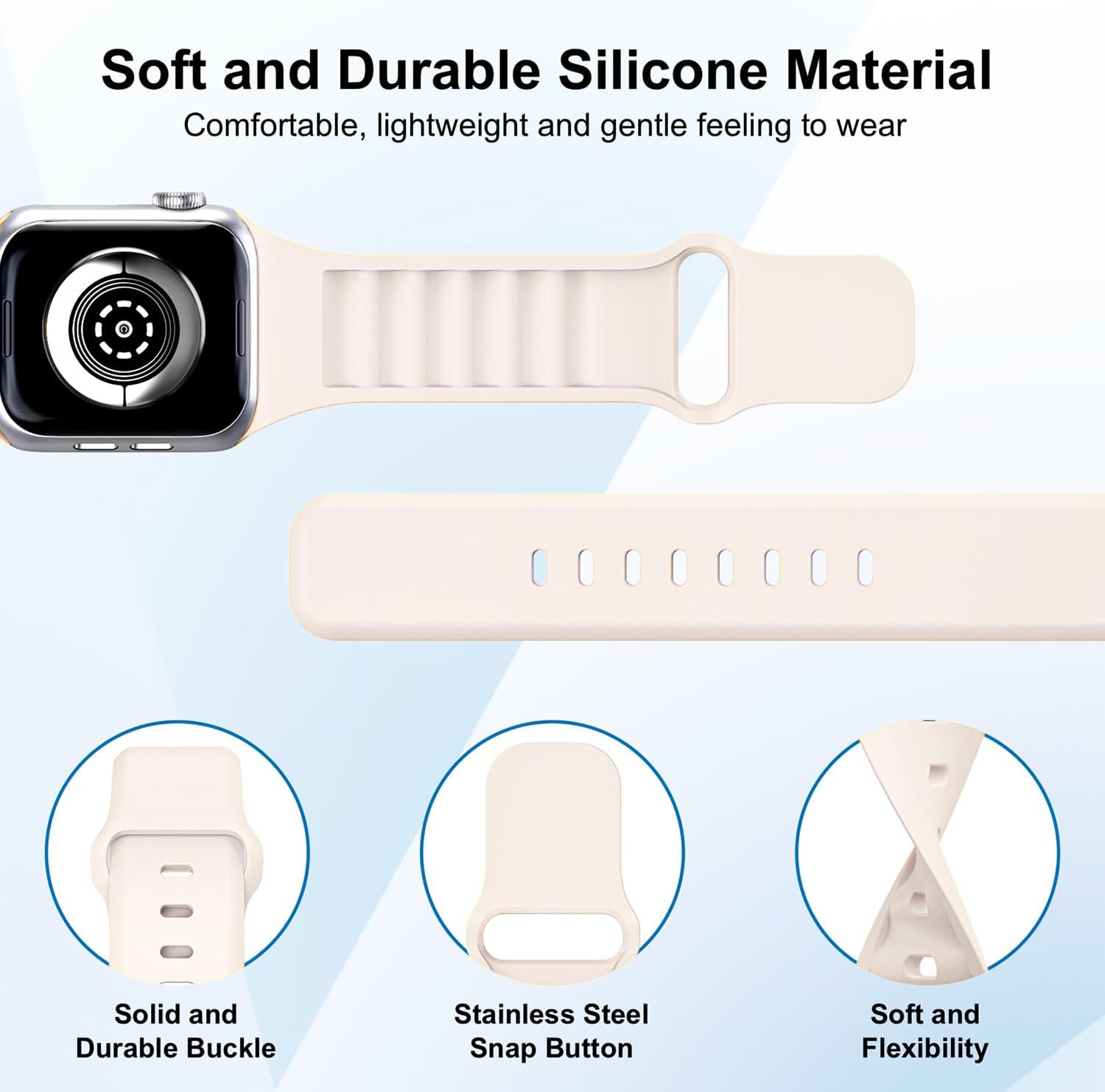 Thumbnail 1 de CyEiSunovLia Silicone Apple Watch Bands