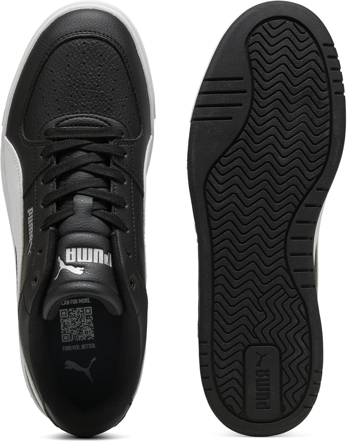 Thumbnail 3 de PUMA Sneakers Caven III Unisexe – Black White Silver Metallic, taille 43