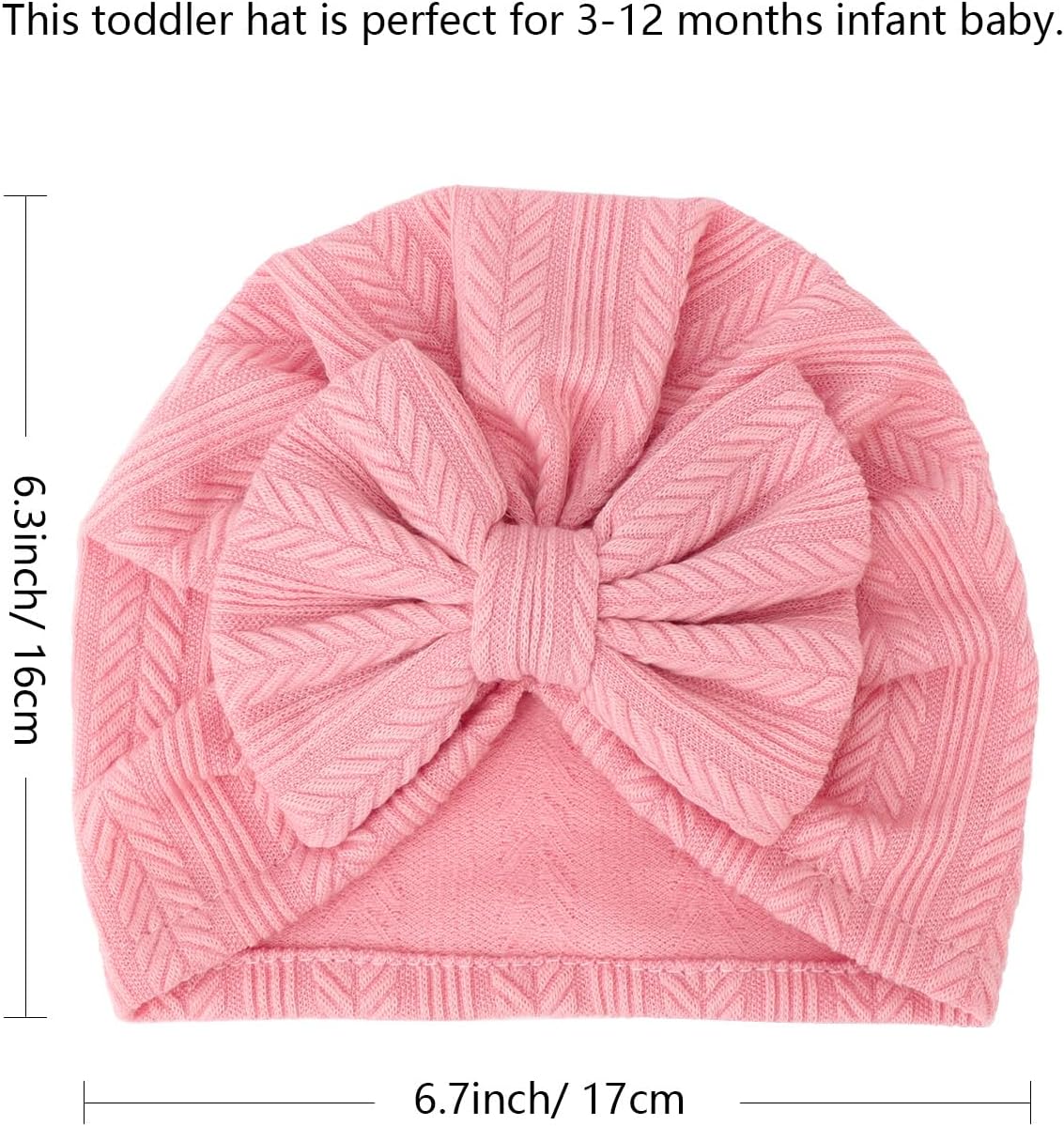 Detalle 2 de DRESHOW 5 Pieces Baby Turban Hats