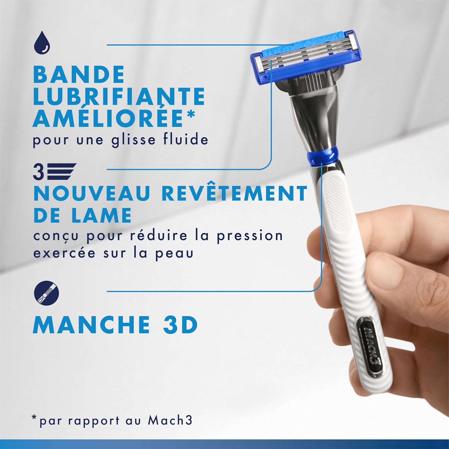 Thumbnail 5 de Lot de 16 recharges Gillette Mach3 Turbo pour homme