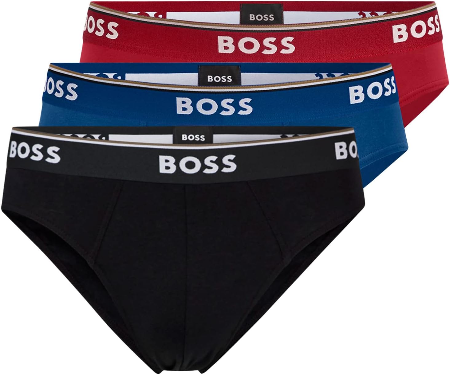 Detalle de Hugo Boss Herren-Slips aus Baumwolle (3er-Pack) – Modell 50475273
