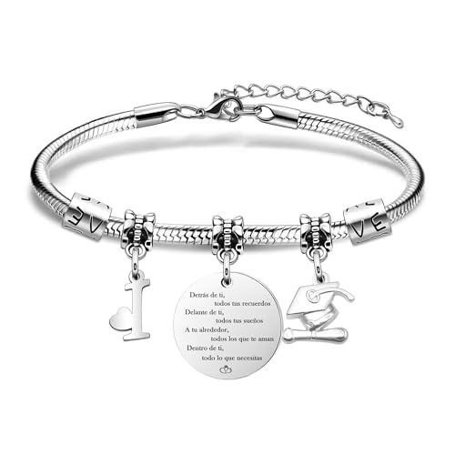 Detalle de Astellea Pulsera con Iniciales Inspiradoras para la Graduación