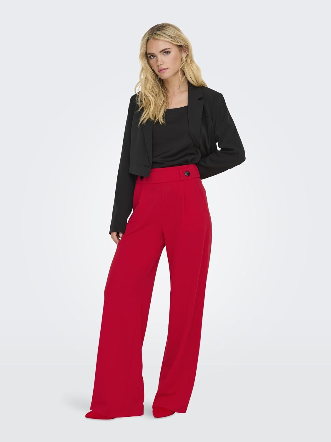 Thumbnail 5 de JDY Marlene Stoffhose „GEGGO New Long“: weit geschnittene Schlupfhose mit elastischem Bund
