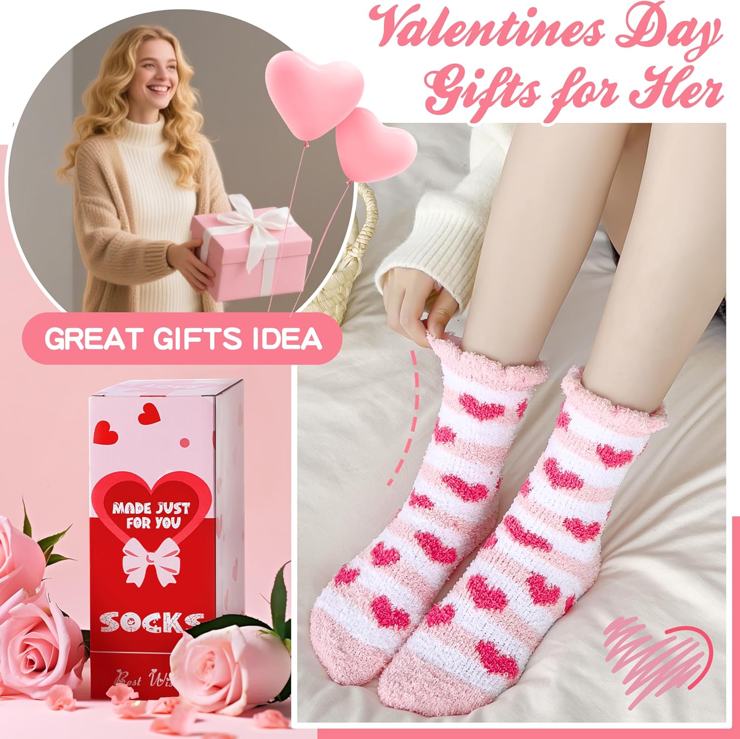 Thumbnail 5 de EBMORE Fuzzy Women Socks 1 Size