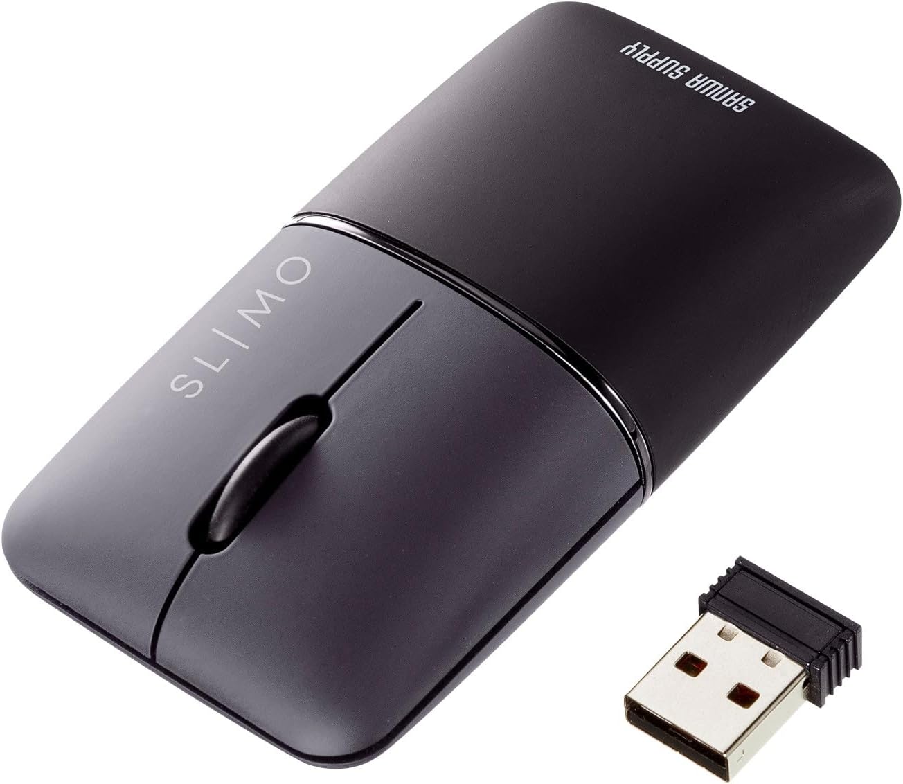 Detalle de サンワサプライ SLIMO MA-WBBS310BK モバイルマウス Bluetooth・USB-A対応 充電式・左右対称