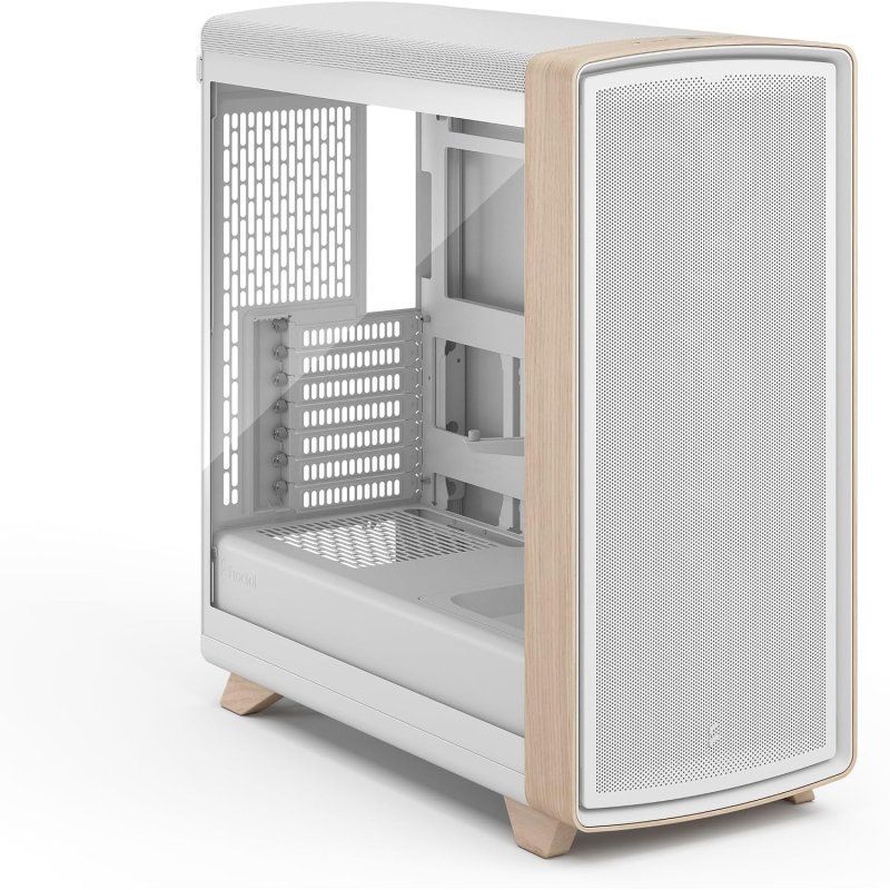 Detalle 2 de Fractal Design Summit Chalk White TG Clear Tint: caja ATX/EATX con panel de cristal y refrigeración de alto rendimiento
