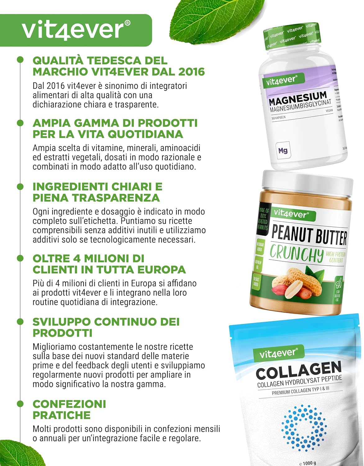 Thumbnail 6 de Vit4ever L-Lisina 365 Compresse: alto dosaggio 2000 mg/giorno, vegano e senza additivi