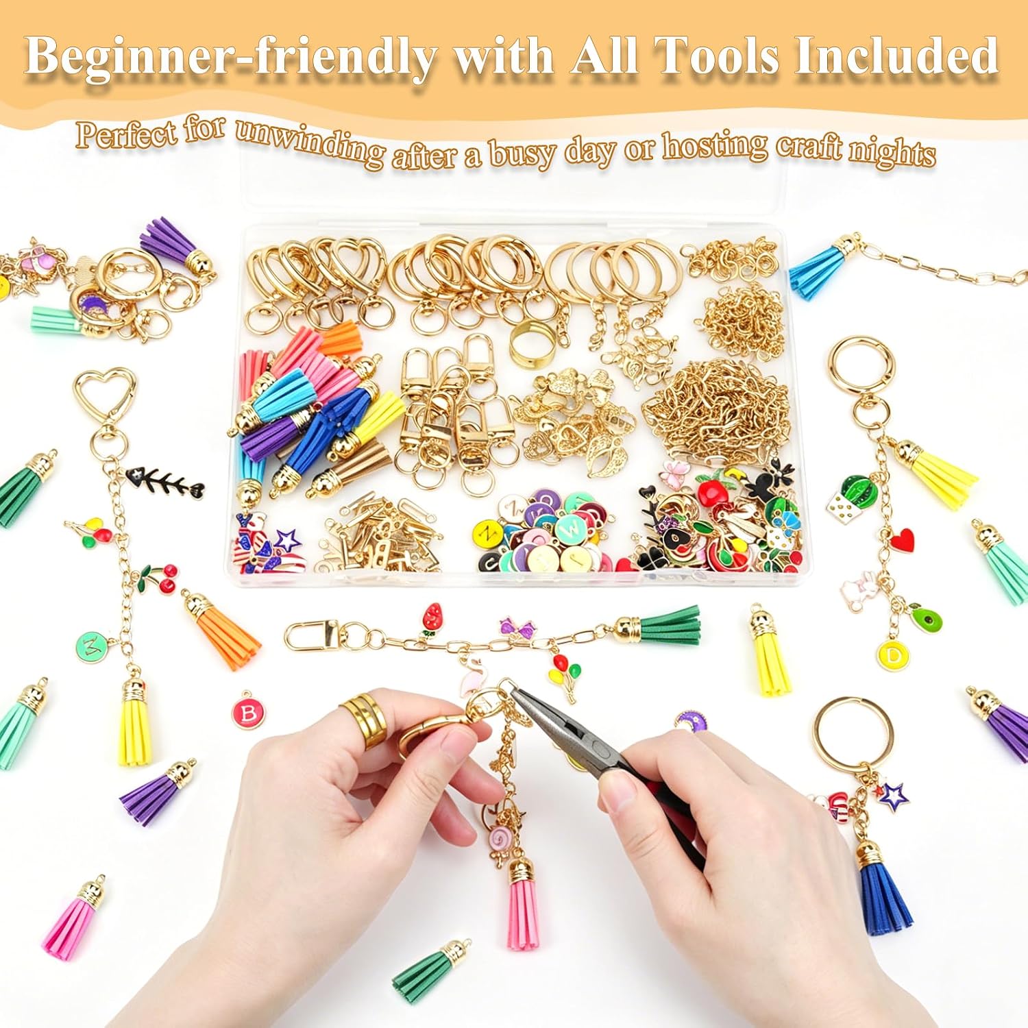 Thumbnail 4 de Keychain Making Kit, 440 Pieces