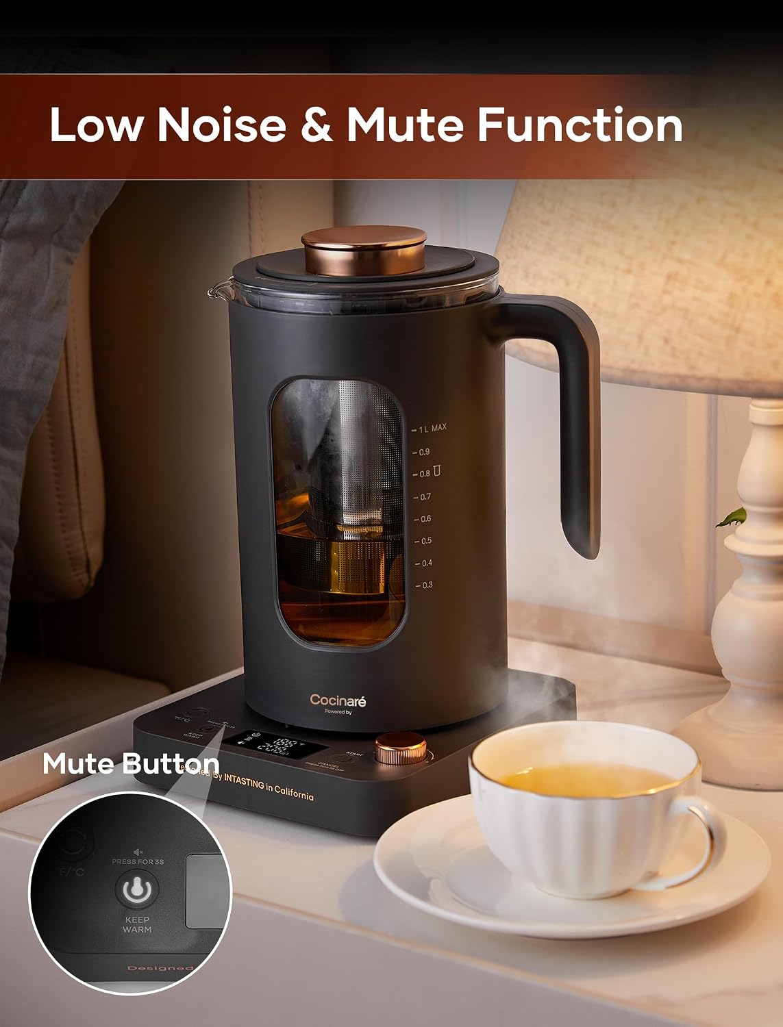 Thumbnail 6 de INTASTING Glass Electric Kettle 1 L 🍵