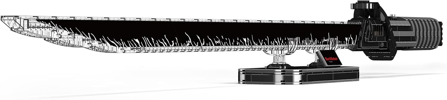 Detalle de Mould King 10138 Technik Darksaber Klemmbaustein-Bausatz mit Beleuchtung und Ständer (885+ Teile)