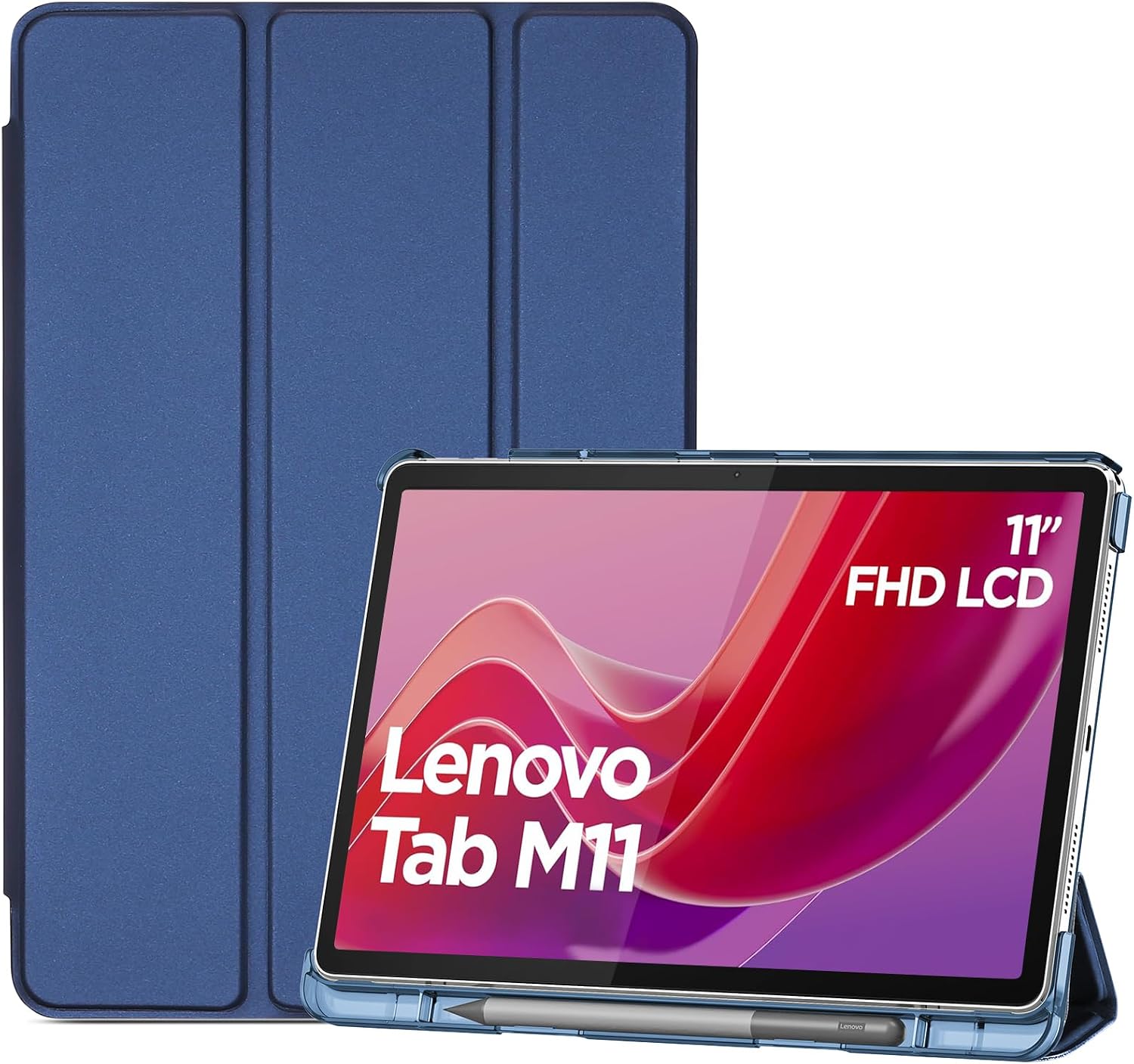Detalle de ProCase Smart Case for Lenovo Tab M11 / Tab K11 LTE 11" 2024 (TB330FU) Navy