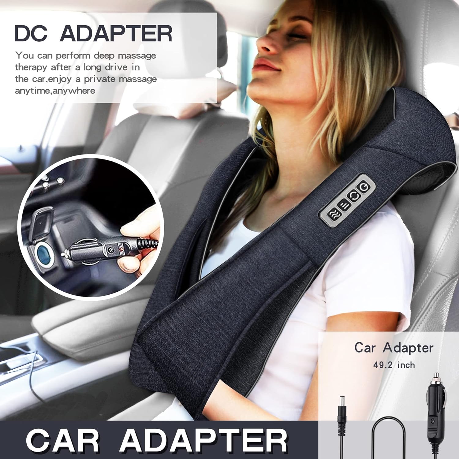 Detalle de Mo Cuishle Shiatsu Neck and Back Massager with Heat — 4D Deep Tissue Kneading
