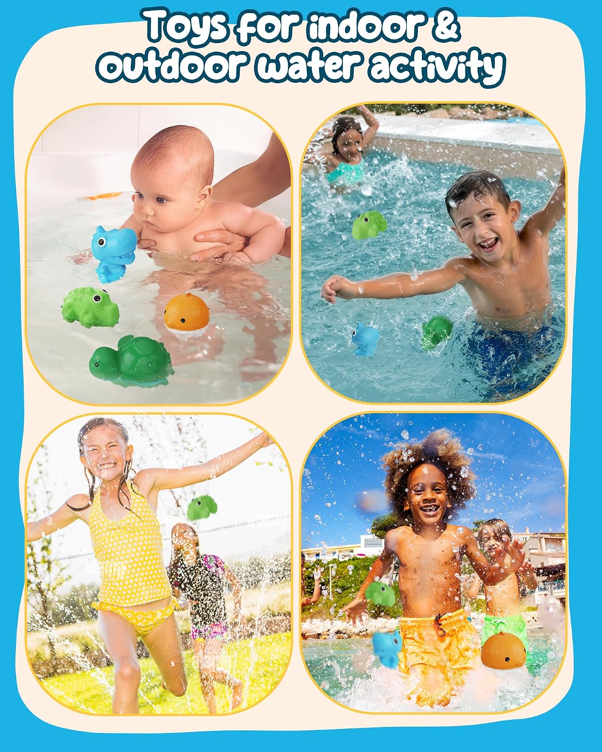 Detalle 2 de KOKODI 4PCS Reusable Water Balloons: Self-Sealing Silicone Fun for Summer