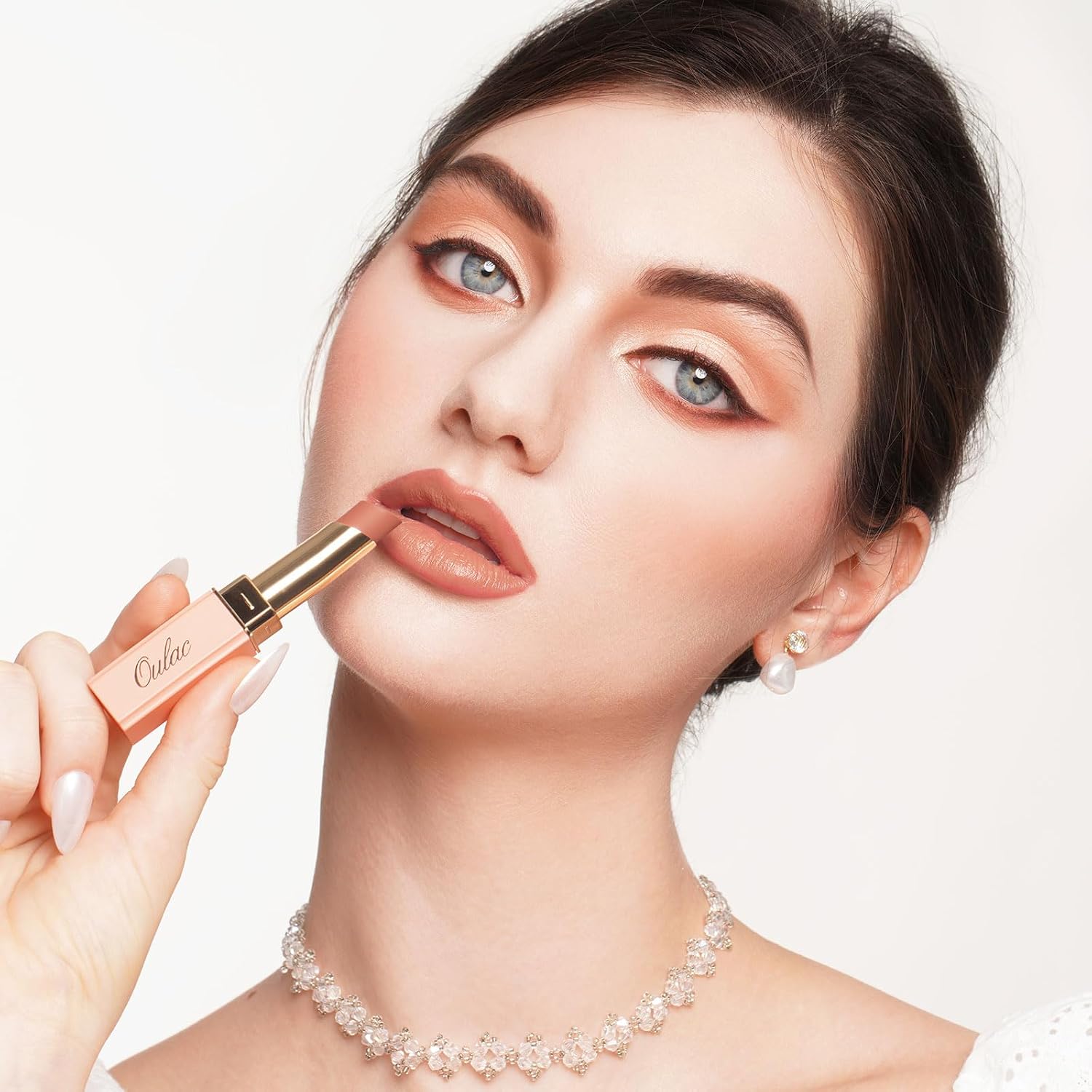 Detalle de Oulac Arancione Opaco - Rossetto Cremoso a Copertura Totale, Intensità e Idratazione in 4 g